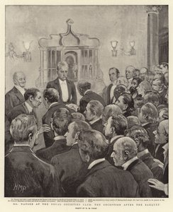 Dr Nansen på Royal Societies Club, mottagningen efter banketten